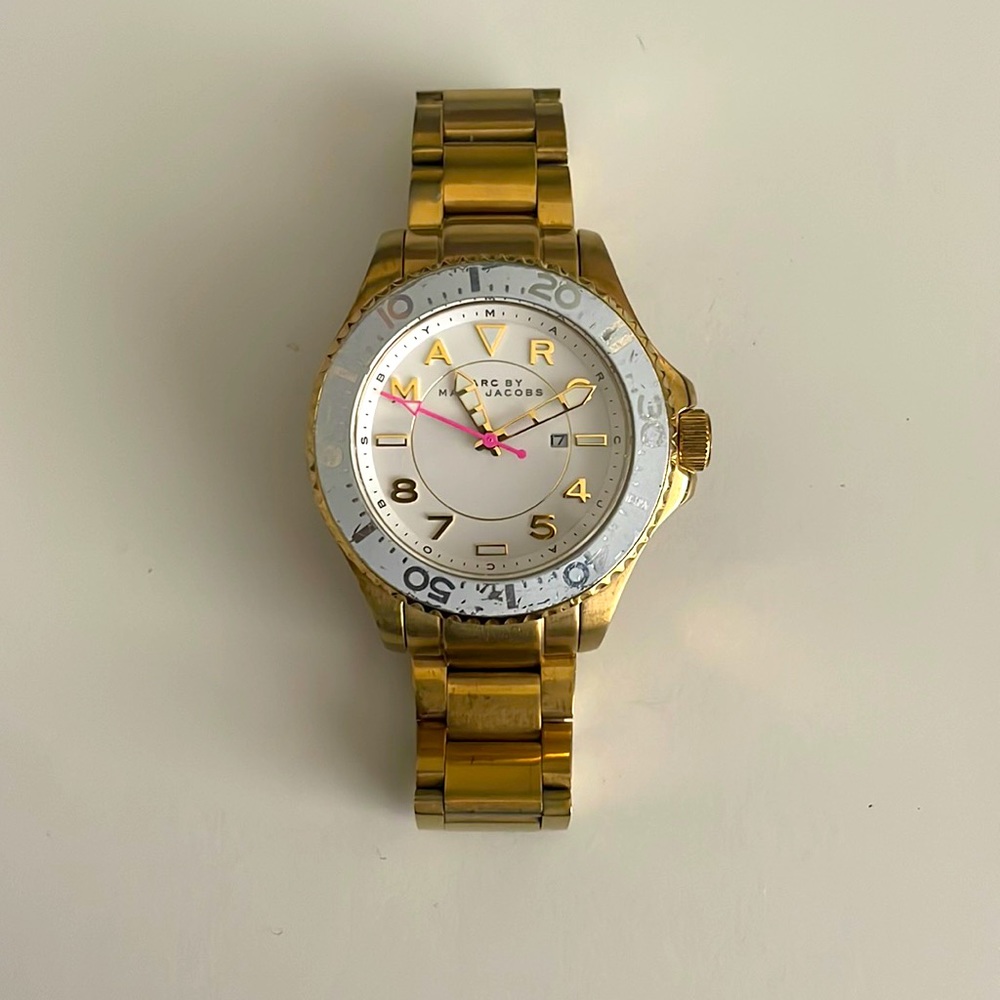 Gold Marc by Marc Jacobs watch